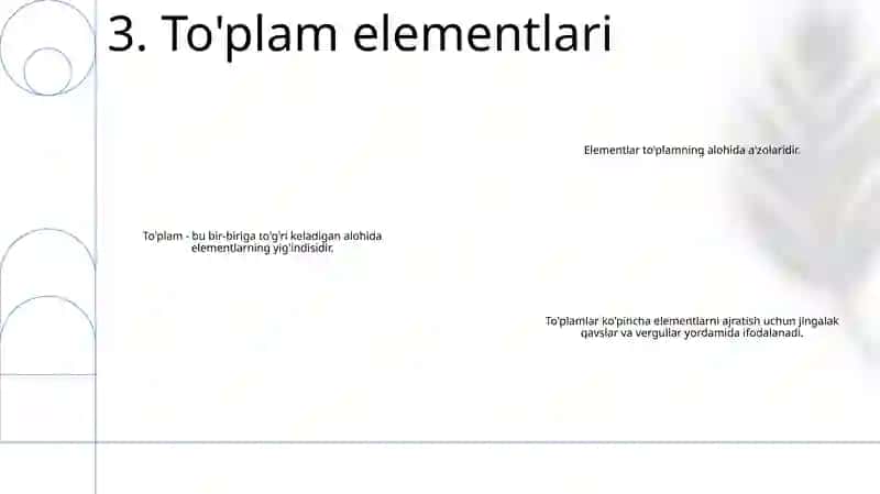 Tòplamlar Haqida Asosiy Tushunchalar 4