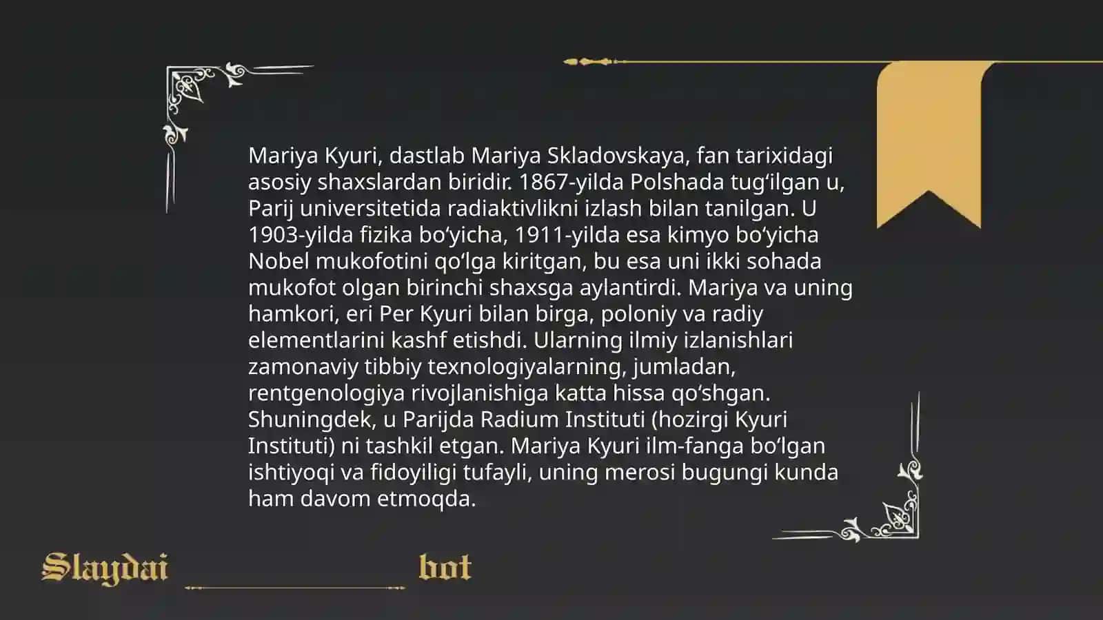 Mariya Sklodovskaya Kyuri 4