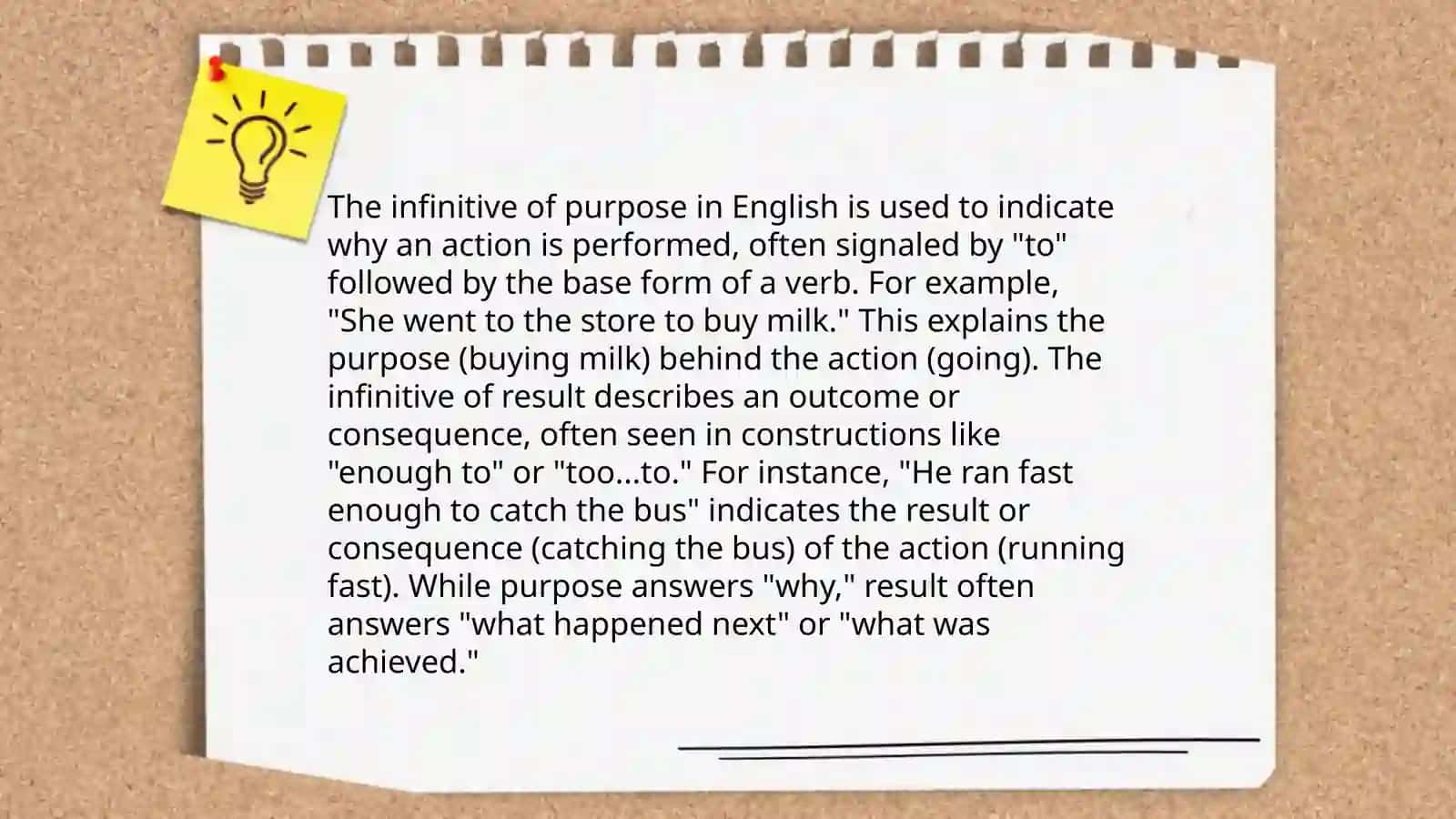 Infinitive of purpose 4
