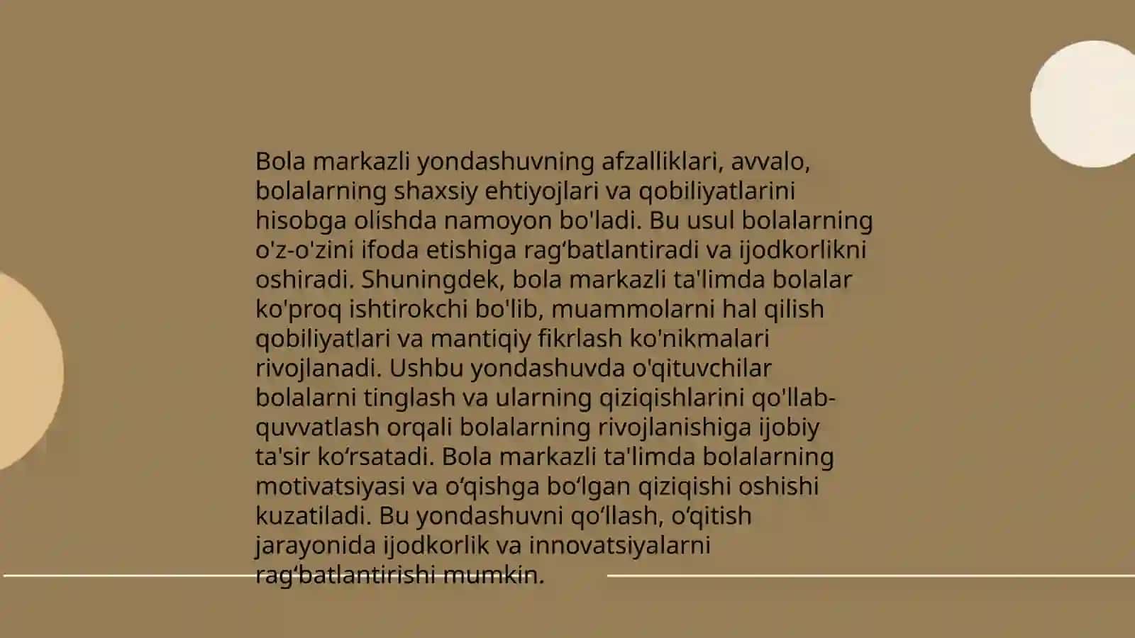 Shaxsga yo'naltirilgan yondashuvning asoslari Maktabgacha ta'limda 4