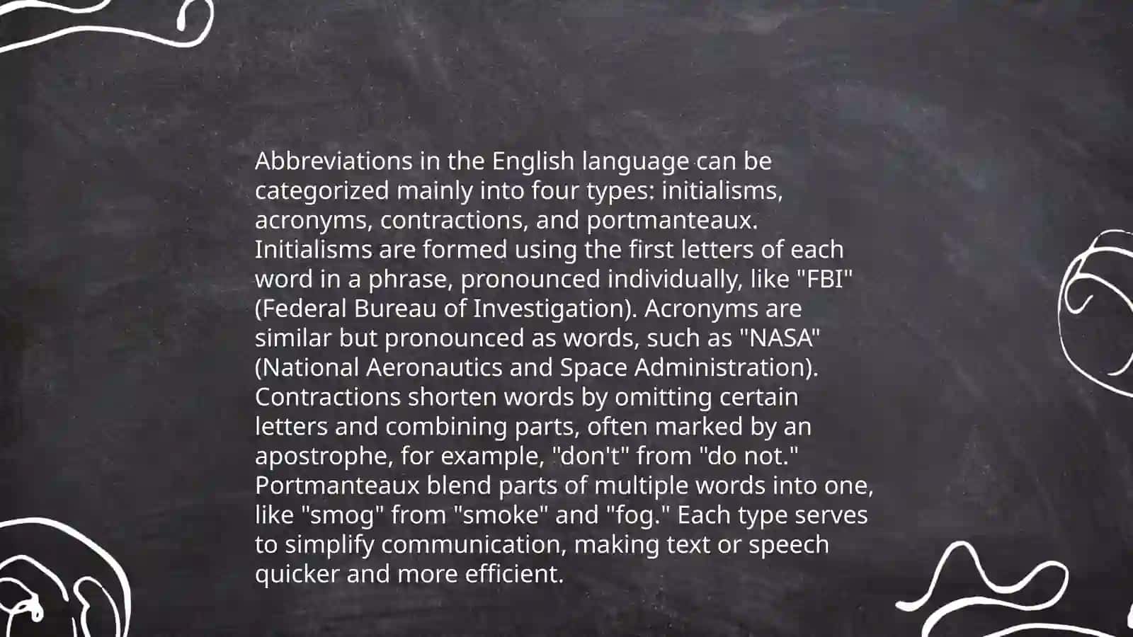 Abbreviation as one of the two types of shortening in modern english 4