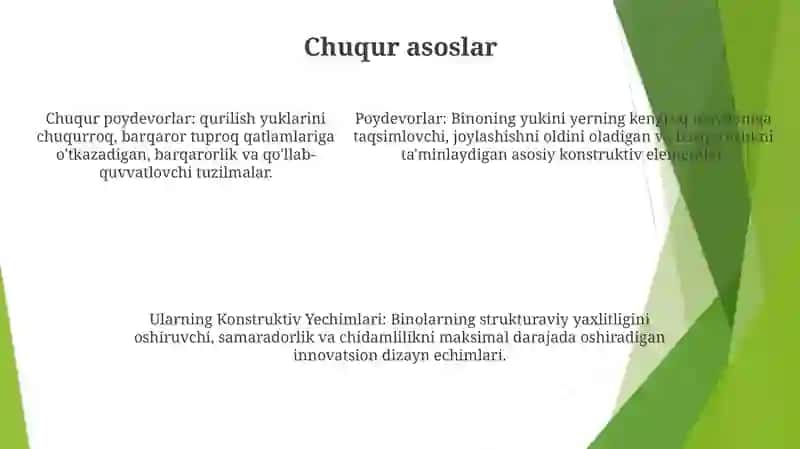 Poydevorlar Va Ularning Konstruktiv Yechimlari 4