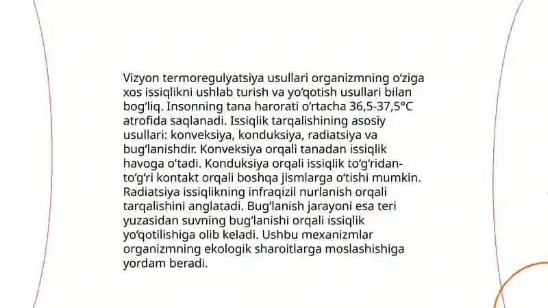Fizikaviy va kimyoviy termoregulyatsiya 4