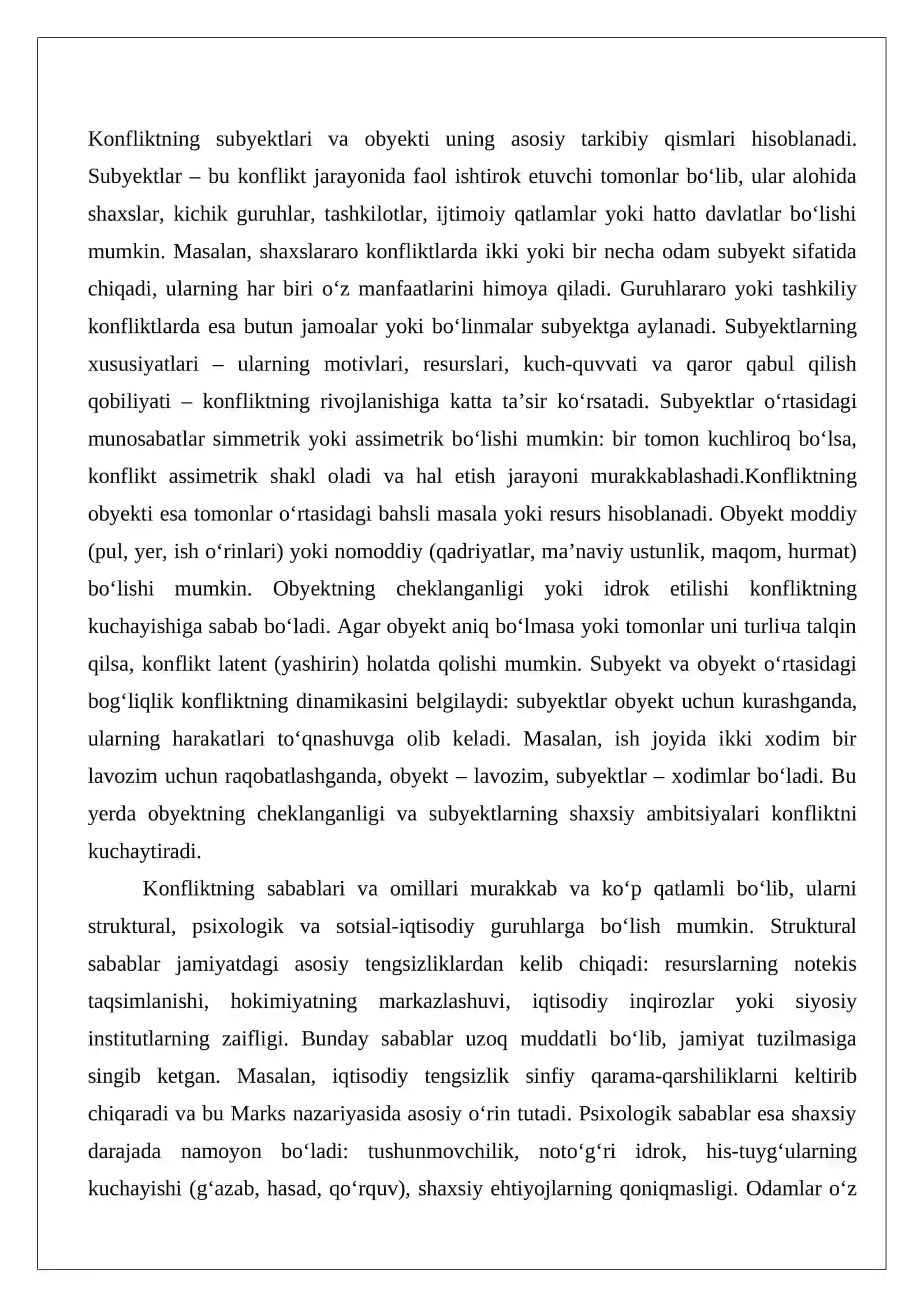 Konflikt tushunchasi va uning tipologiyasi 4