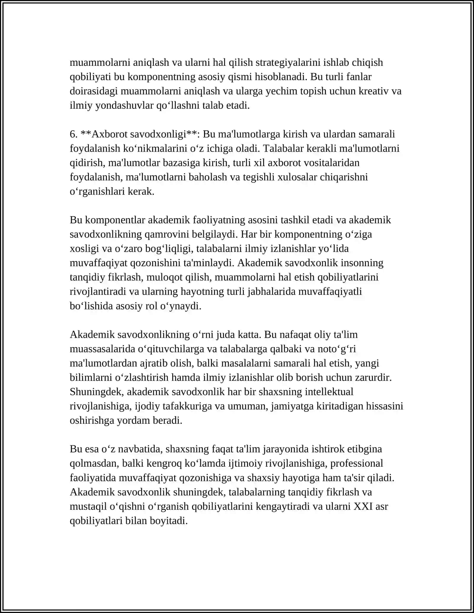 Akademik savodxonlik va uning o‘rni 4