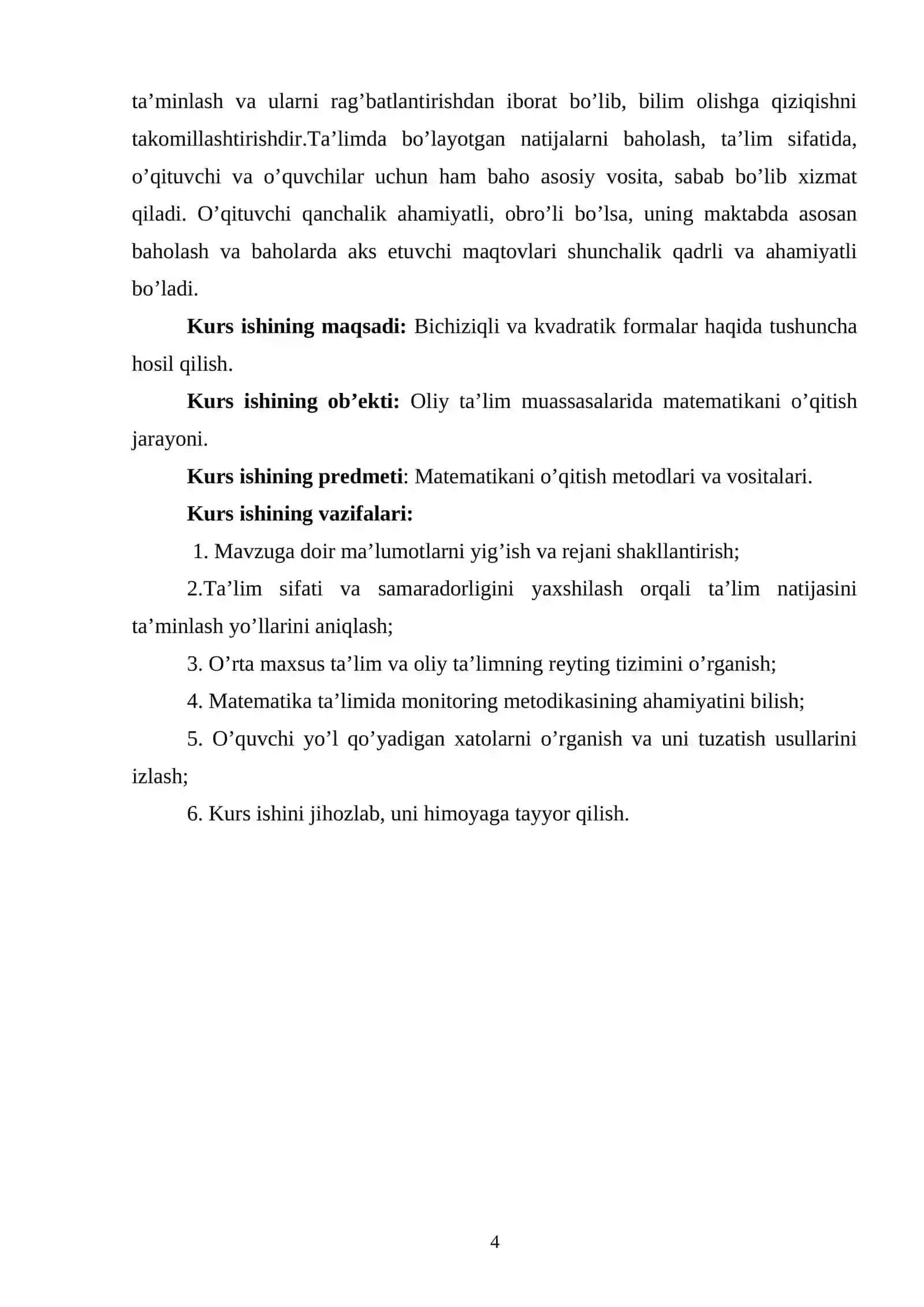 Bichiziqli va kvadratik formalar 4