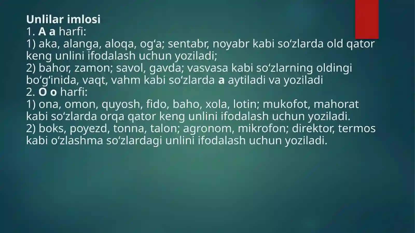 Ona tili imlosining asosiy qoidalari 4