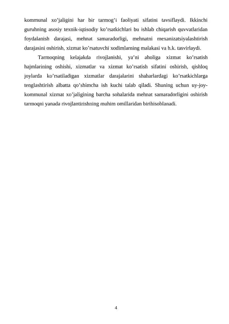 Uy-joy kommunal xo’jaligi va servis asoslari 4