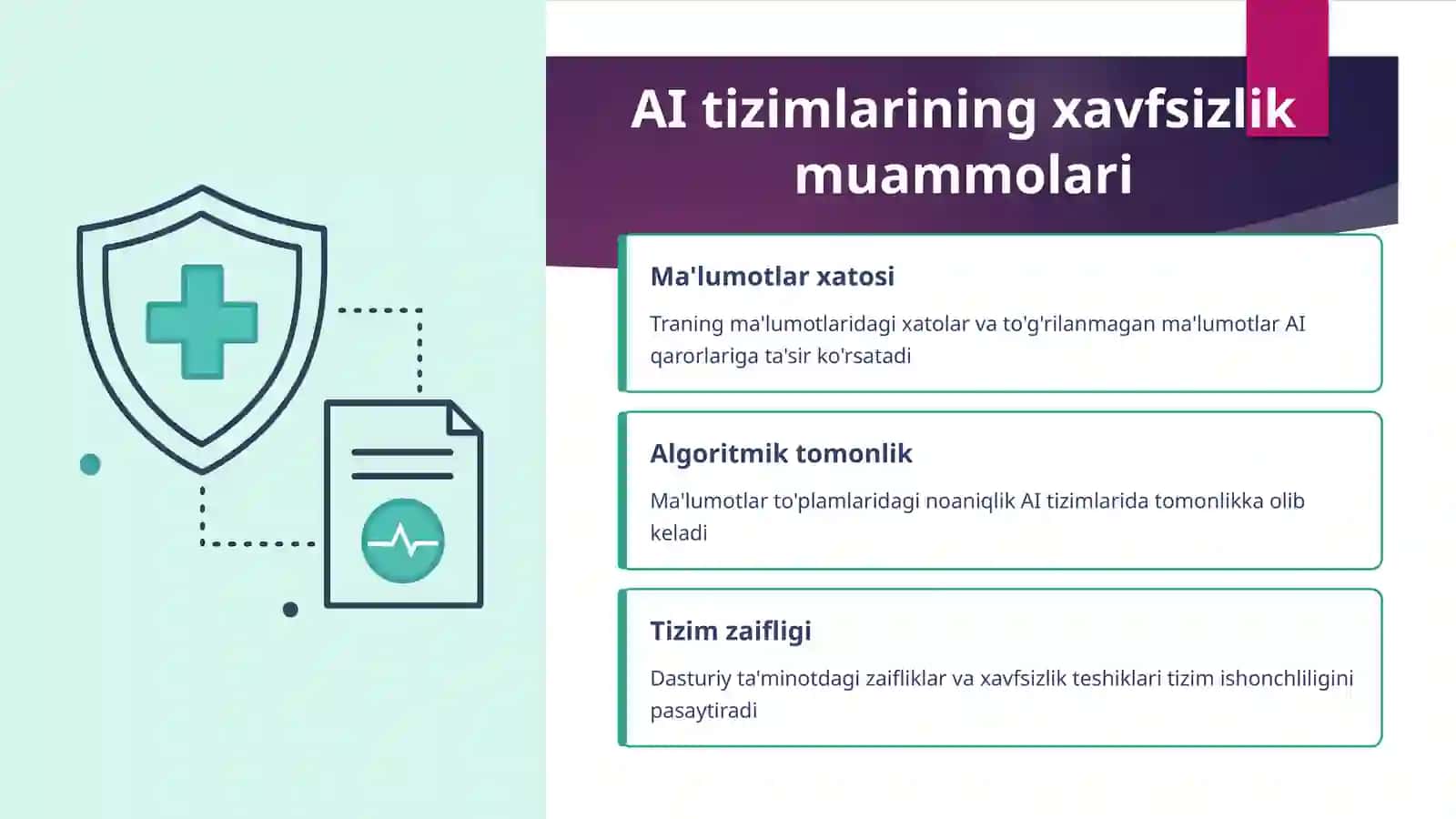 Klinik tizimlarda AI qarorlarini xavfsiz qo'llash 4