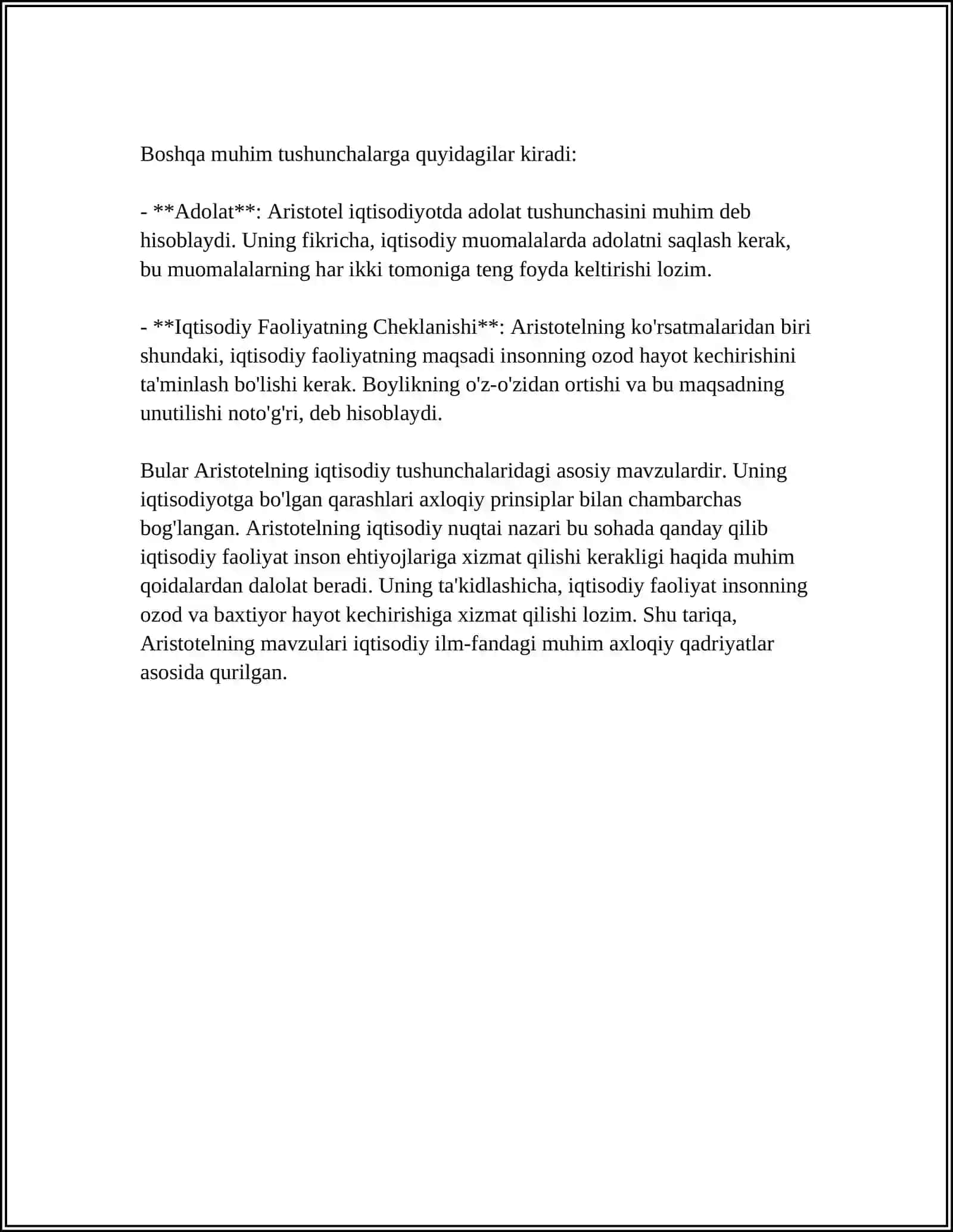ARISTOTELNING IQTISODIY QARASHLARI 4