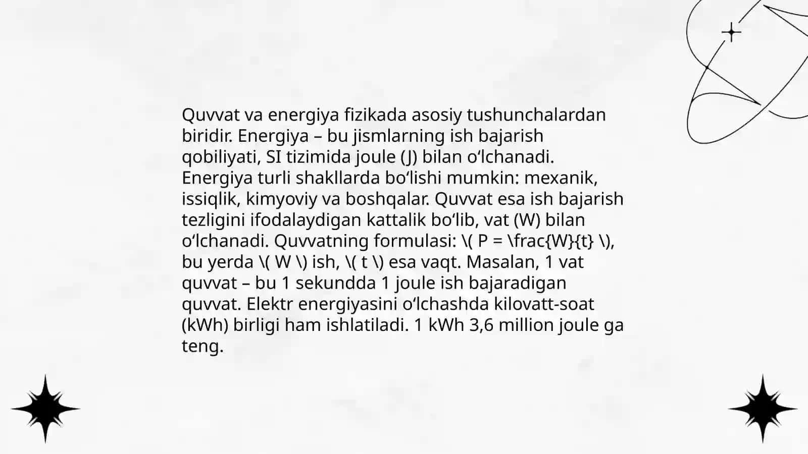 Sinusoidal tok zanjirlarida quvvat 4