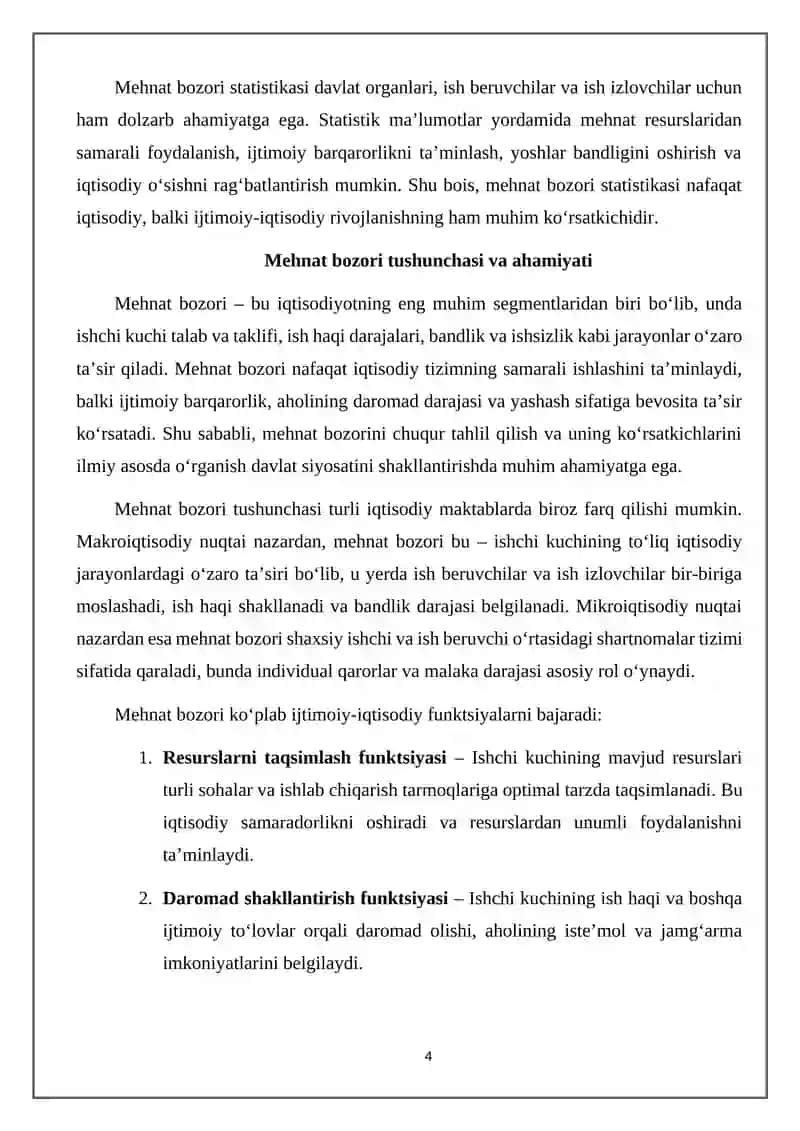 Mehnat bozori statistikasi 4