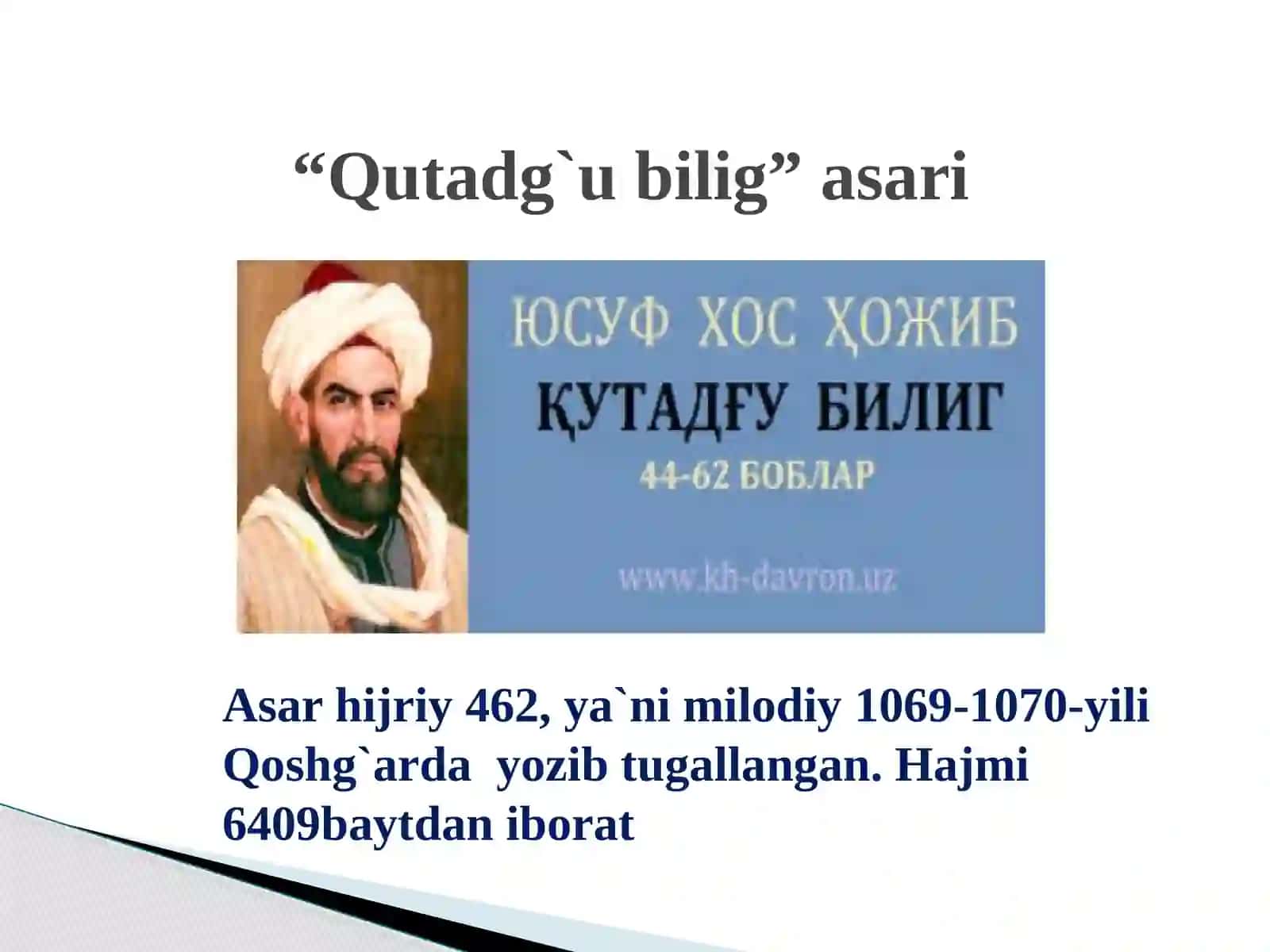 Yusuf  Xos  Hojib 4