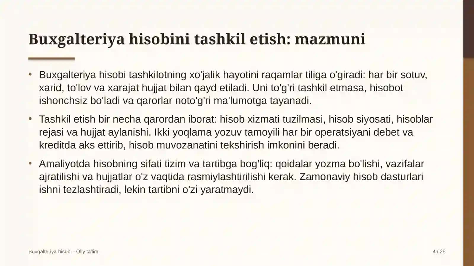 Kredit byurolarida buxgalteriya hisobini tashkil etish 4