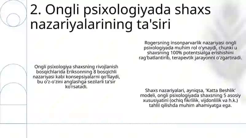 Chet elpsixologiyasidashaxsnazaryasi 4