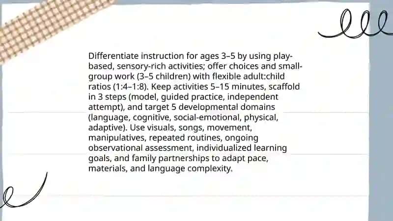 Workshop on Adapting Lessons for Different Developmental Stages and Learning Styles 4
