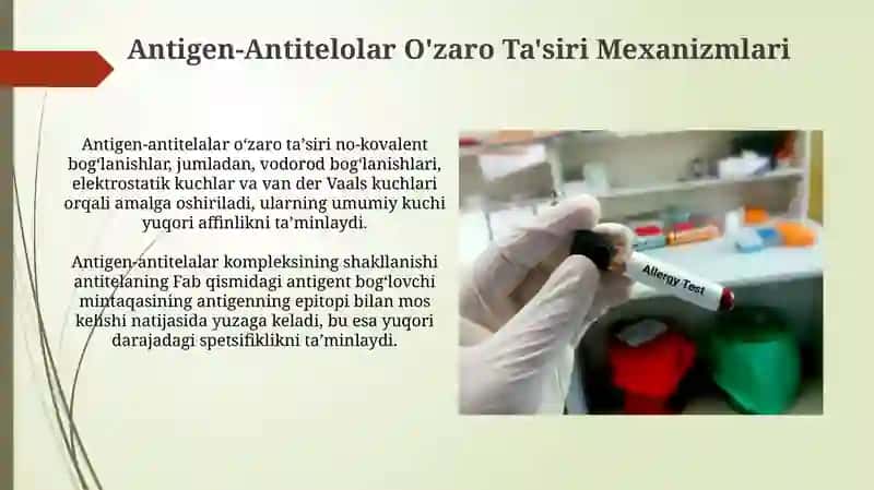 Antigen va Antitelolar. Diagnostik zardoblar haqida tushuncha olish usullari 4