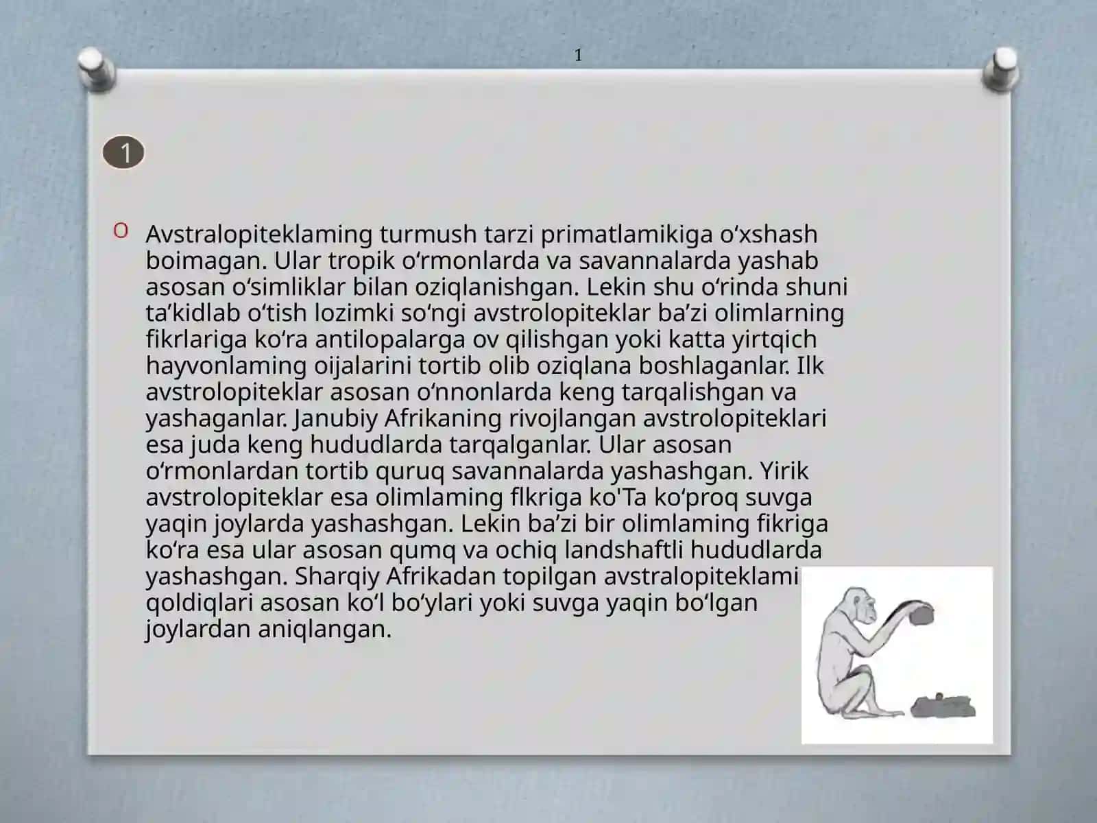 Avstrolopiteklarto`g`risidagiyangiantropogoneznazariyalar 4