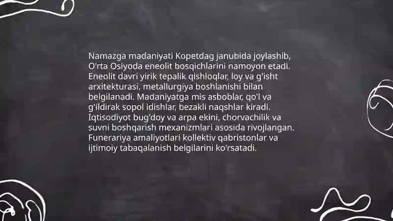 O'rta Osiyoda eneolit davri arxeologiyasi 4
