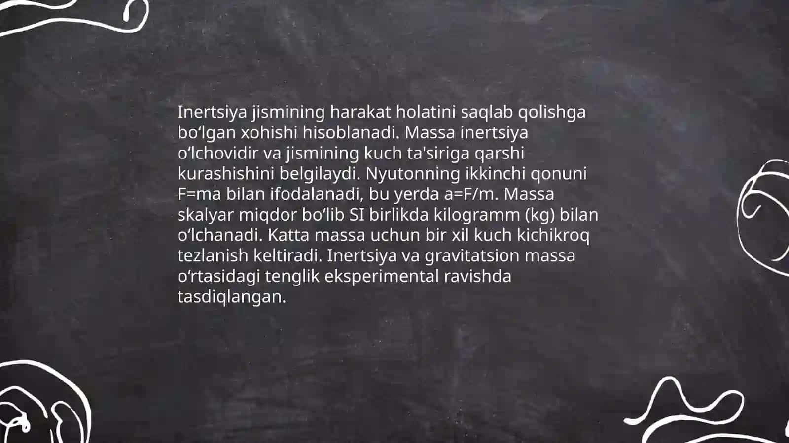 Nyutonning qonunlari.Massa va kuch 4