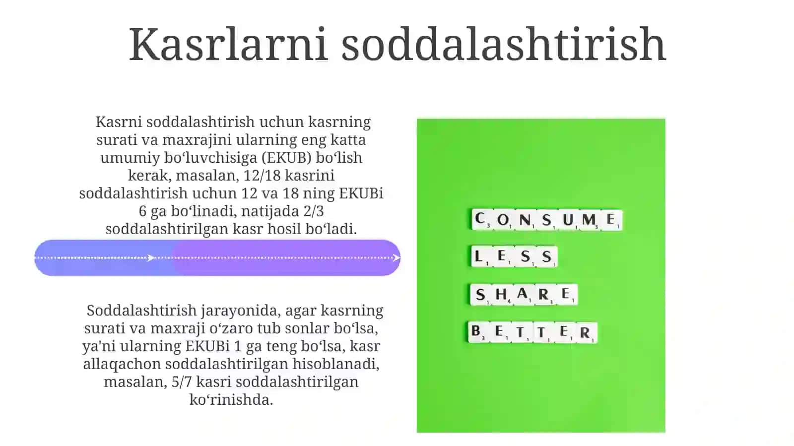 Ulush Tushunchasi va Kasrlar 4