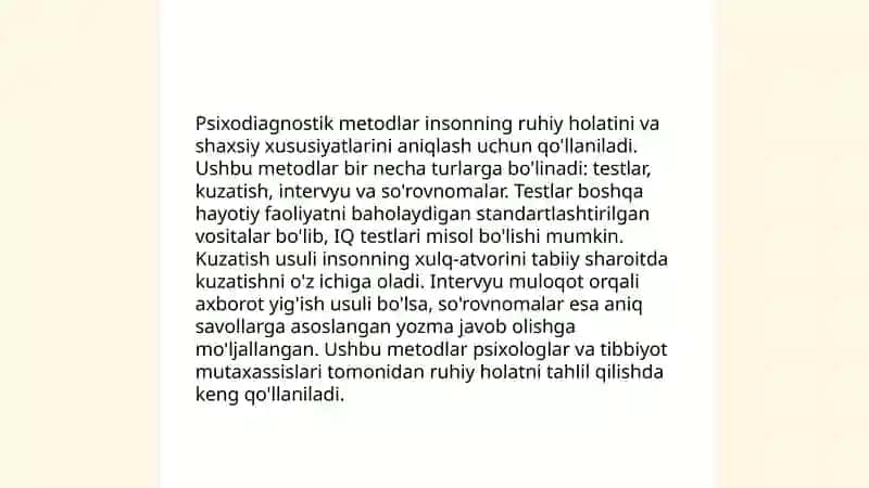 Psixodiagnostika fan va amaliy faoliyat sifatida 4