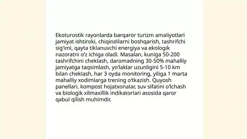 Ekoturostik rayonlar 4