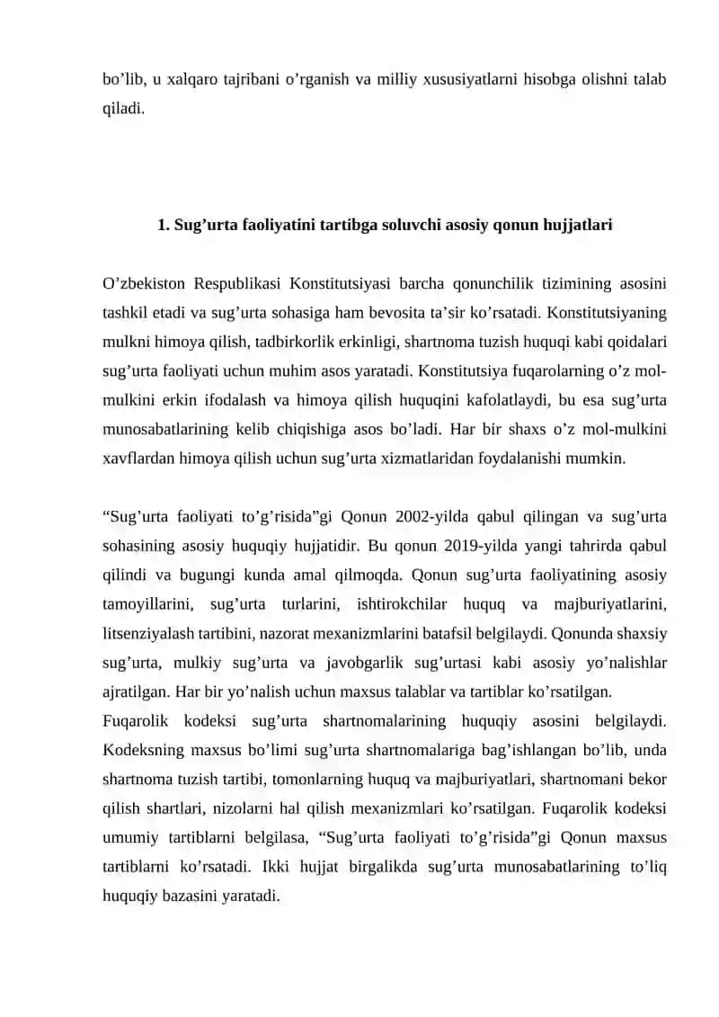 SUG’URTA FAOLIYATINI AMALGA OSHIRISHNING HUQUQIY ASOSLARI 4