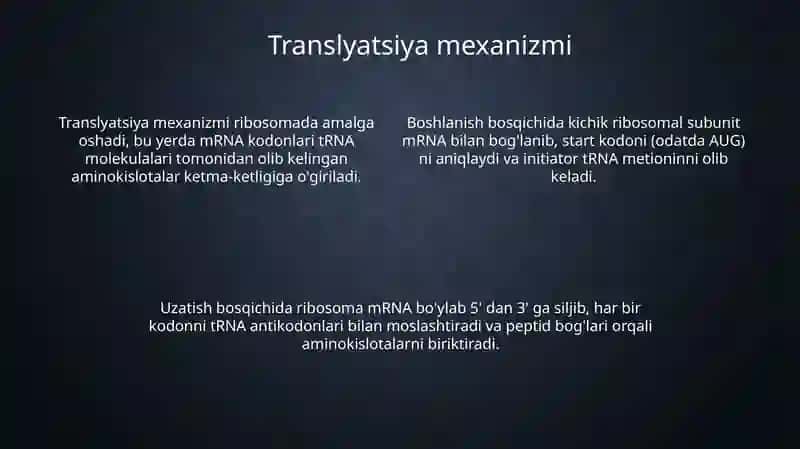 Oqsilbiosintezi 4