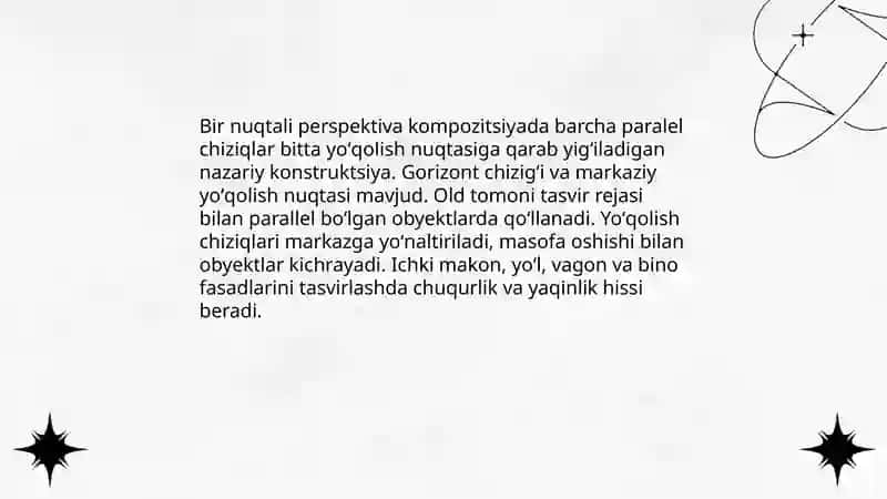 Chiziqli perspektiva 4