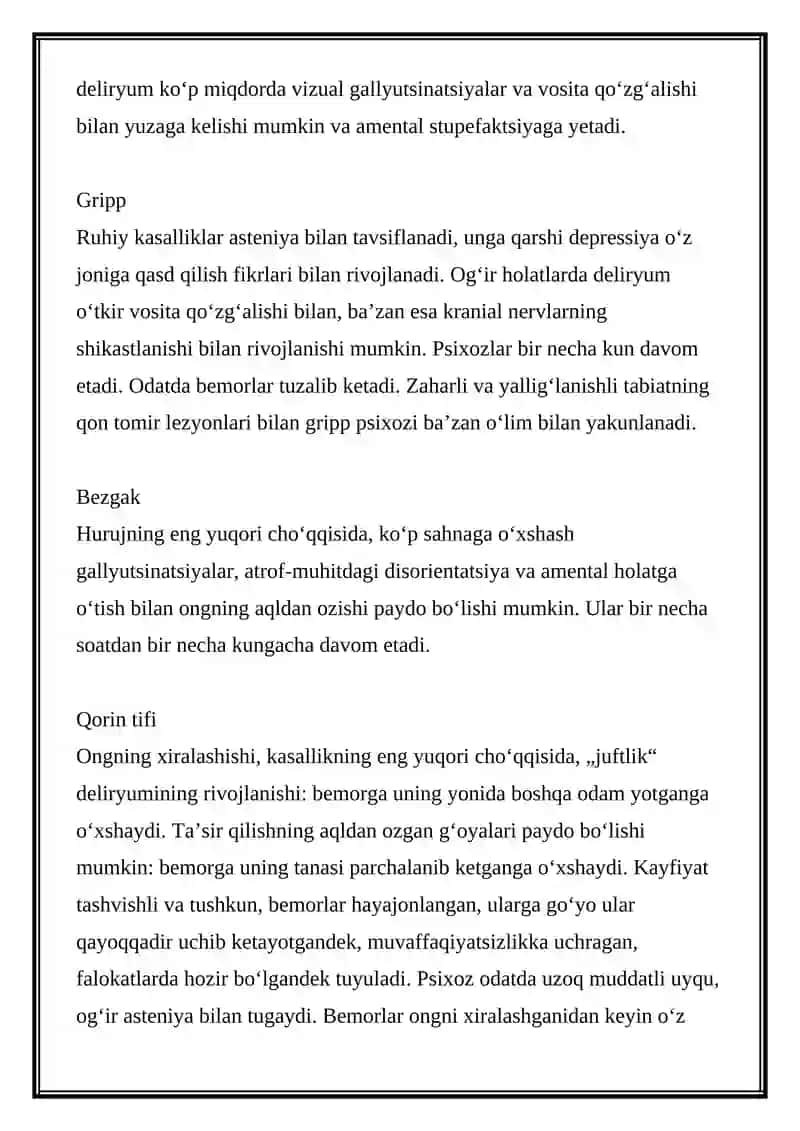 Ruhiy Kasalliklar 4