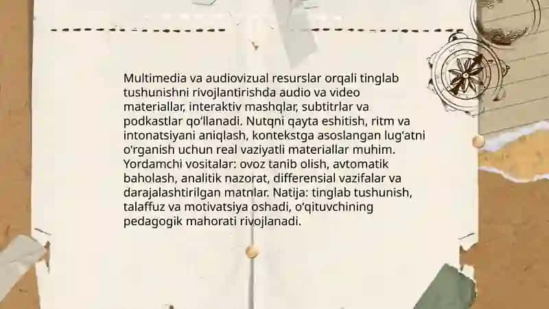 Ona tili fanini o‘qitishda axborot texnologiyalaridan foydalanish pedagogik mahoratni oshirish omili ekanligi 4