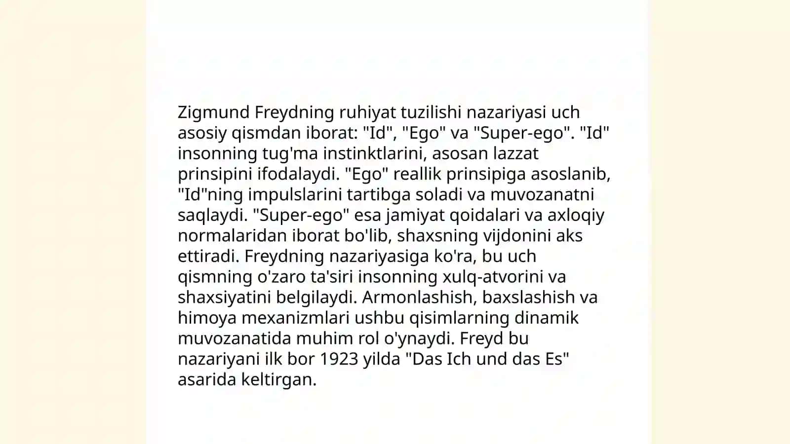 Psixodinamik nazariya 4