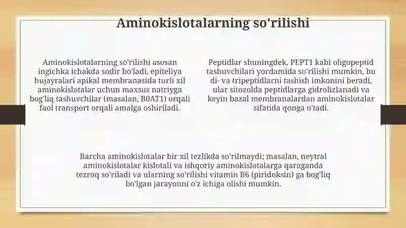 Oqsillar metabolizmi 4