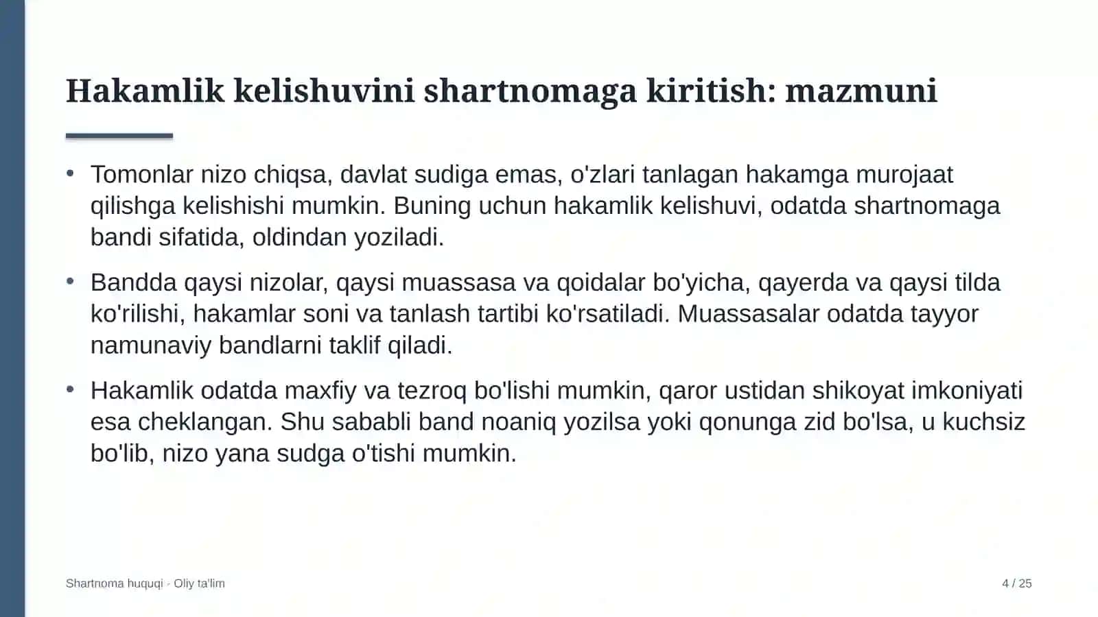 Kriptoaktivlar bozorida hakamlik kelishuvini shartnomaga kiritish 4