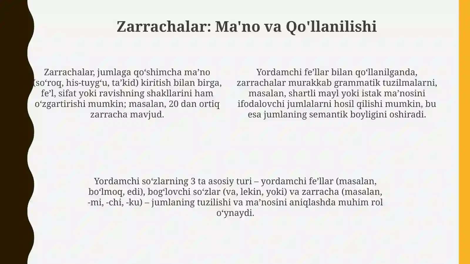 Yordamchi Fe'llar (Auxiliary Verbs) 4