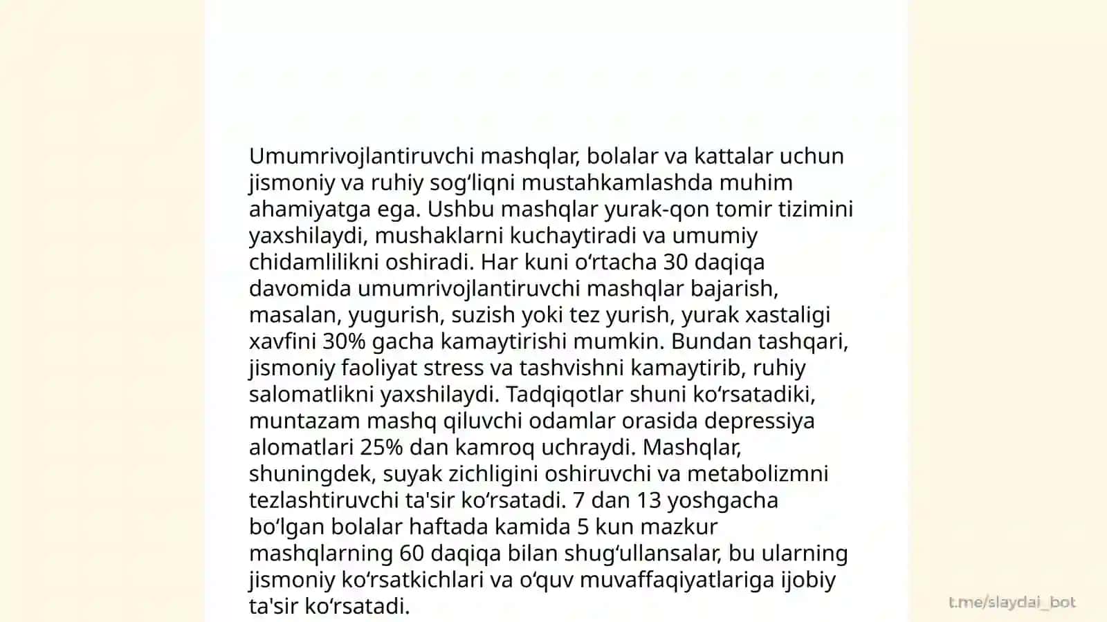 Umumrivojlantiruvchi mashqlar 4
