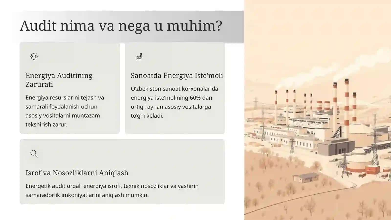 Asosiy vositalar va quvvatlarni ishga tushirish auditi 4