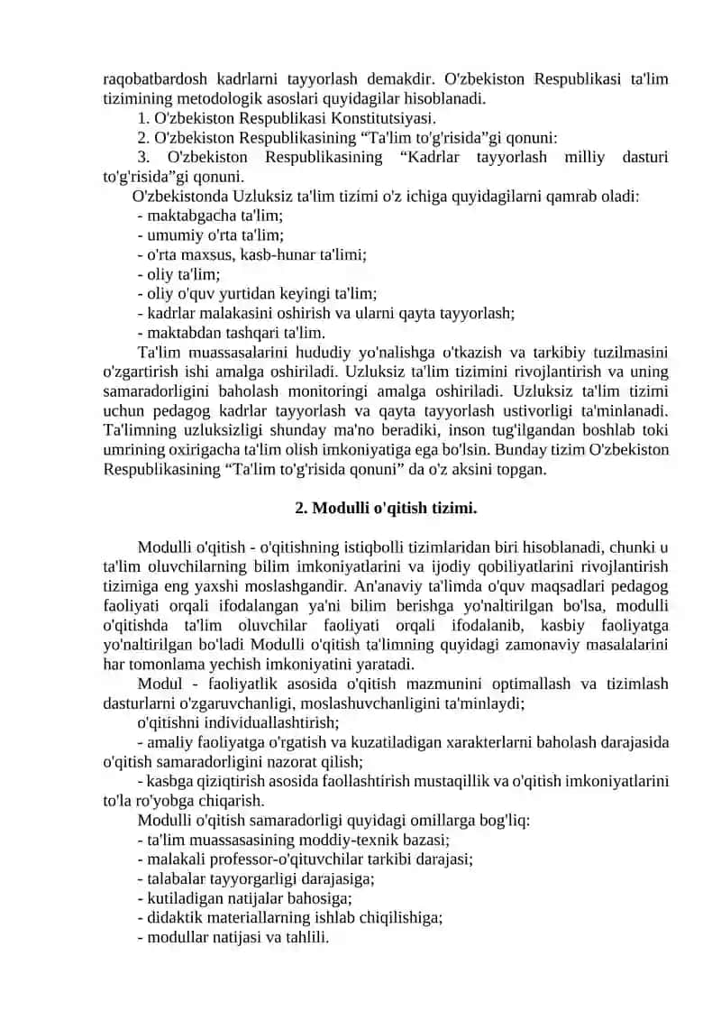 ZAMONAVIY TA’LIMDA XORIJIY TAJRIBALAR 4