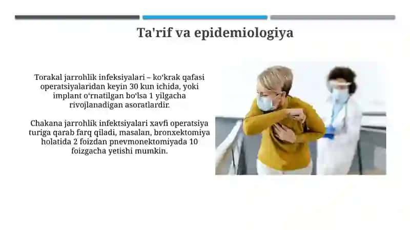 Ko'krak qafasi xirurgik infeksiyasi 4