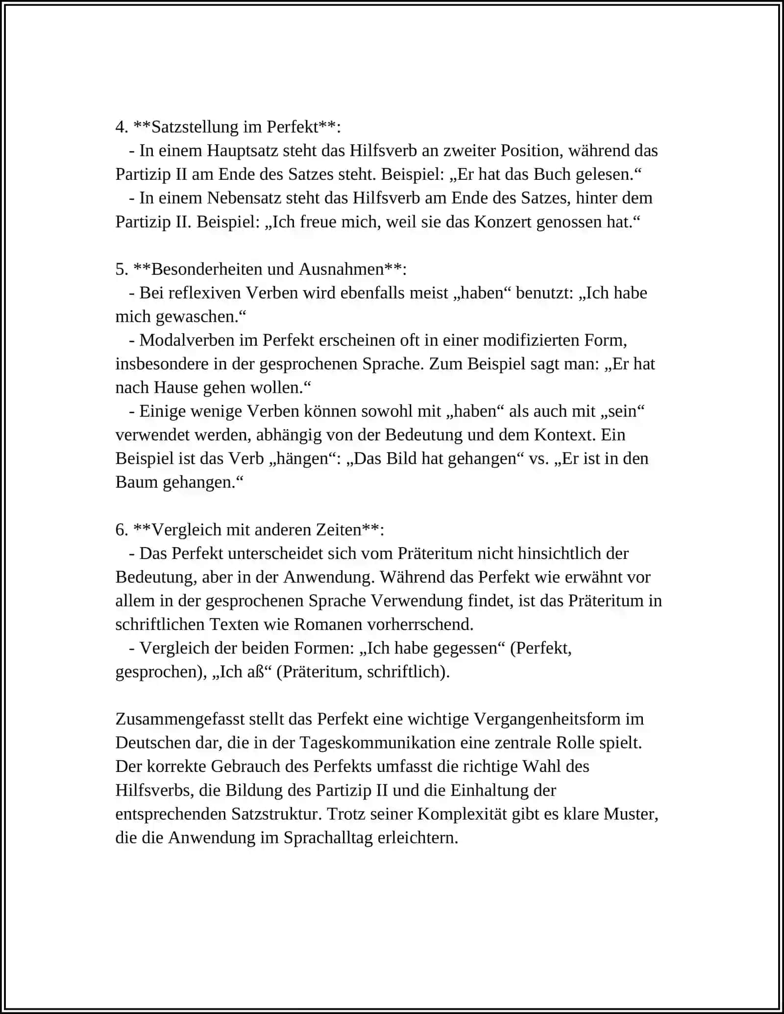Thema: PERFEKT 4