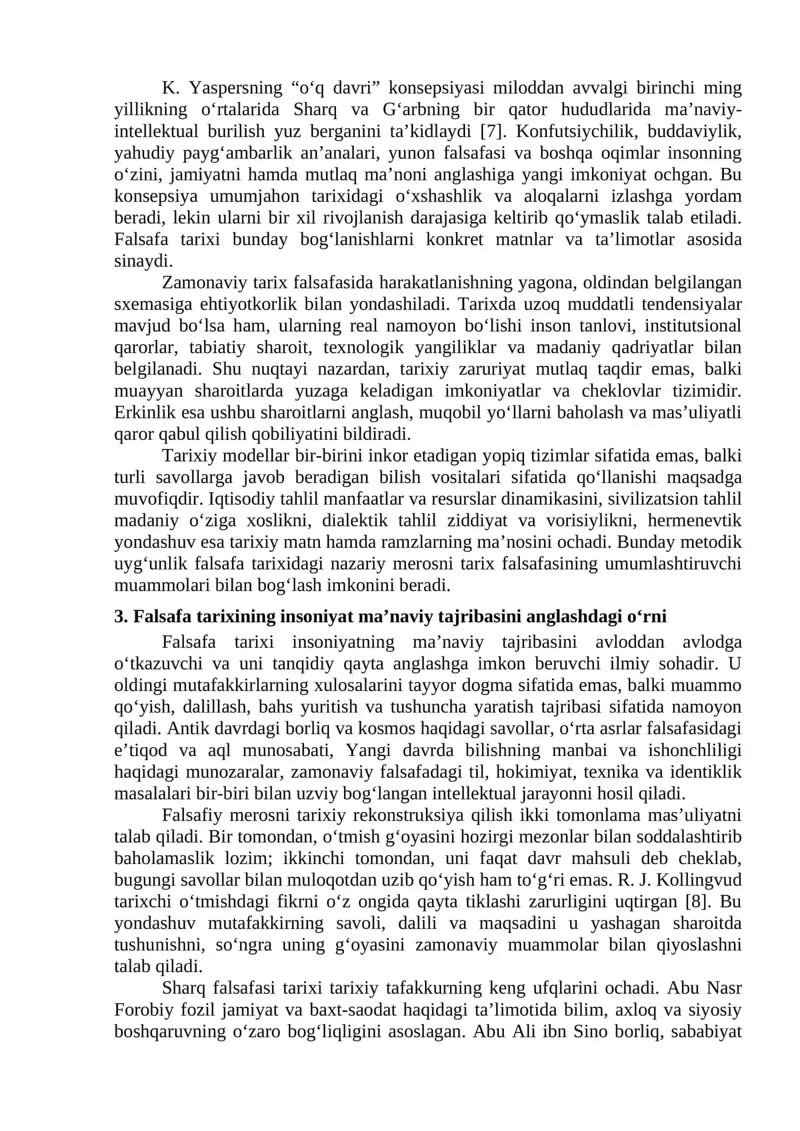 TARIX FALSAFASI VA FALSAFA TARIXI UYG‘UNLIGI 4