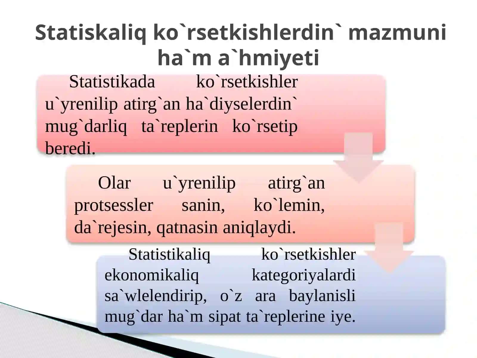 STATISTIKALIQ KO`RSETKISHLERREJE 4