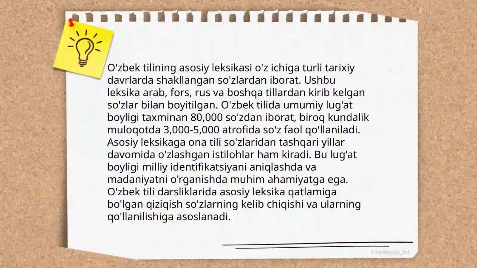 O'zbek tilining leksik qatlamlari 4