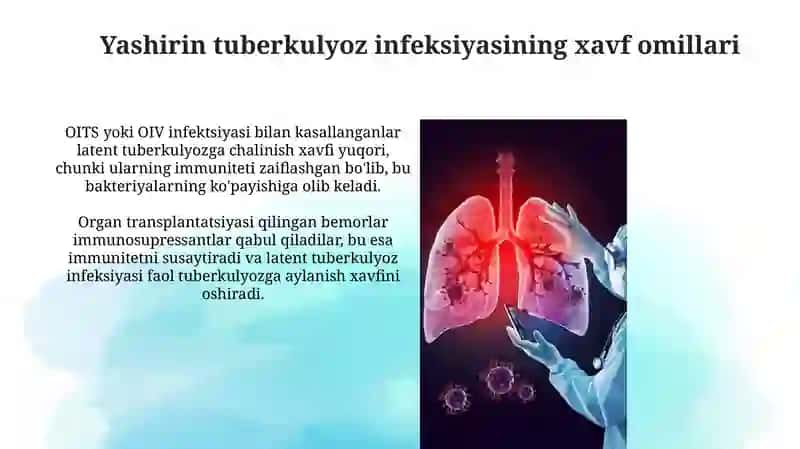 Yashirin tuberkulyoz infeksiyasi va uni davolash 4