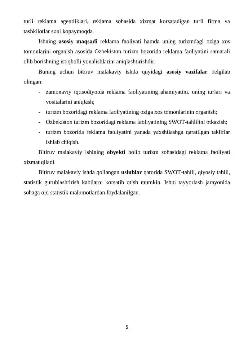 BOB. REKLAMA FAOLIYATI VA UNING ASOSIY XUSUSIYATLARI 4