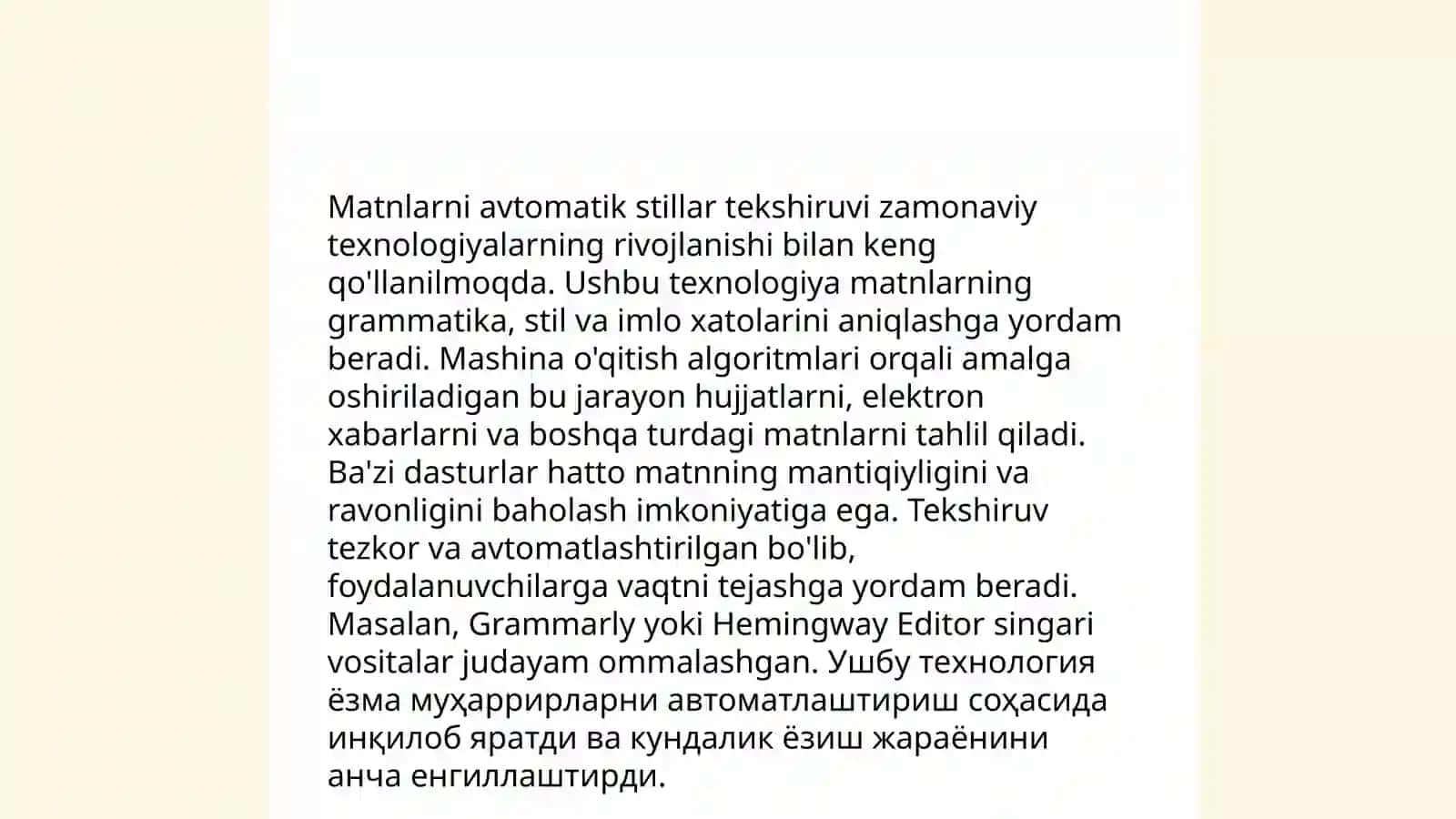 Matnlarni avtomatik tahtirlash 4