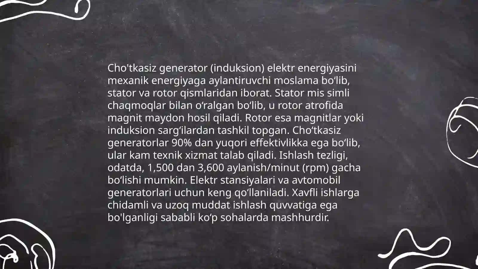 Avtomobil Kontaksiz (cho‘tkasiz) o‘zgaruvchan tok generatorlarning turlari, tuzilishi, ishlash prinsipi 4