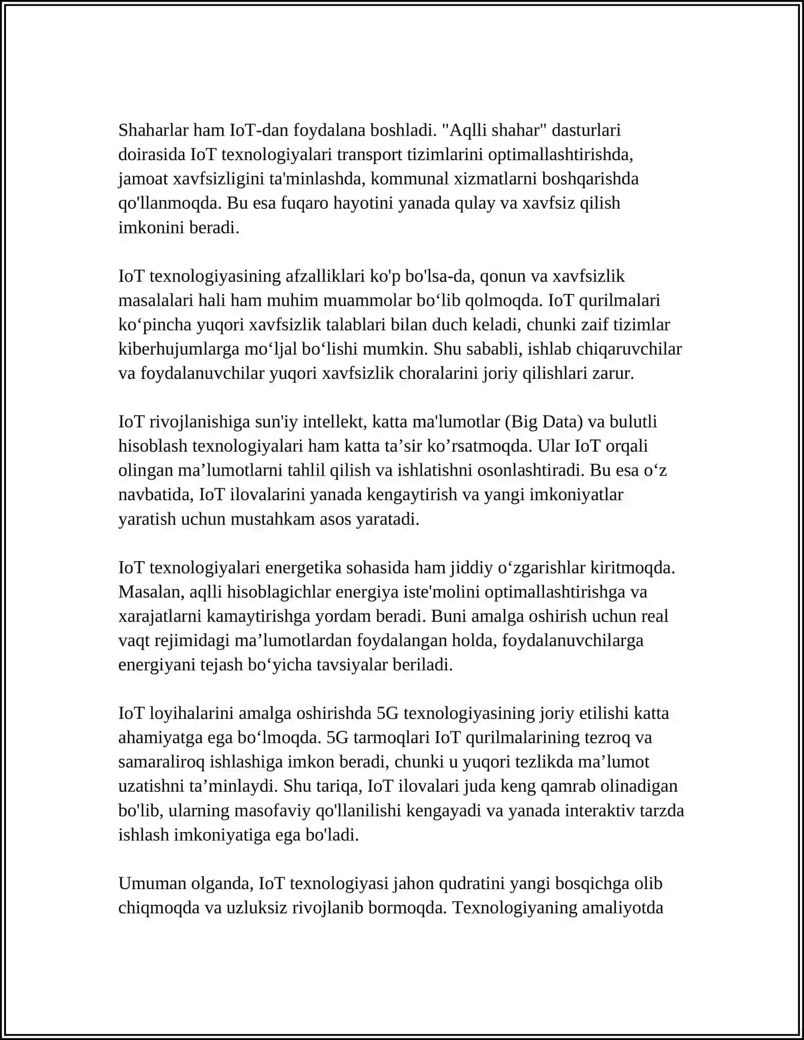BUYUMLAR INTERNETI ARXITEKTURASI 4