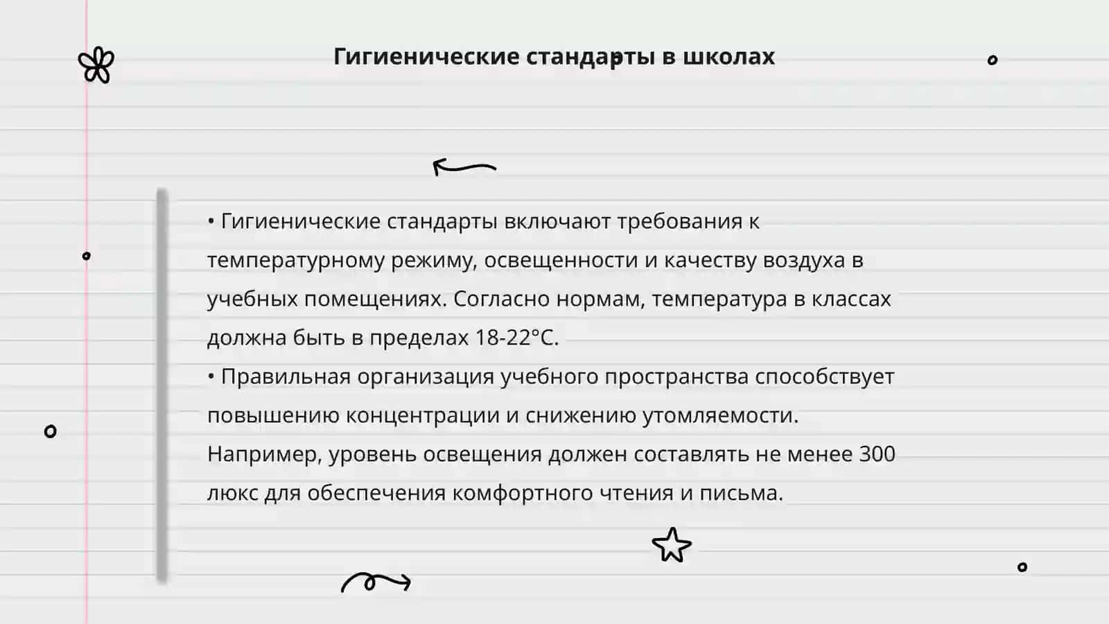 Гигиеническая оценка урока и расписания уроков 4